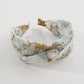 F4511TikTok fabric tie-dye cross retro fashion wide-brimmed Mori headband hairpin