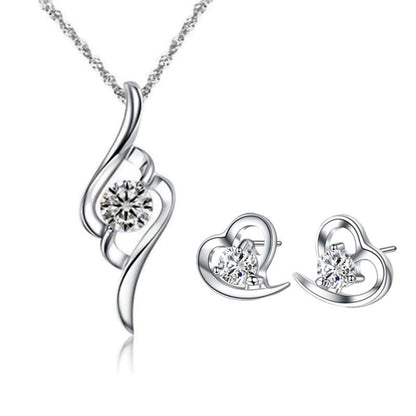 JewelryEarringNecklaceSetFemale NicheDesign EarringsPendantjewelrysetAccessories