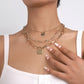 N1565 Fashion Exaggerated Lock Necklace Heart LOVE Pin Creative Choker Retro Hip Hop Necklace