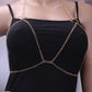 Personality Punk Chest Chain Female Sexy Fashion Metal Bikini Beach Chest Chain Body Chain Accessories