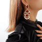 E1116 Niche Gemstone Pearl Tassel Earrings Literary Retro Vintage Court Elegant Earrings
