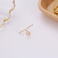 Simple personality alloy double C cartilage earrings one word U-shaped double circle no ear piercing ear clip nose clip