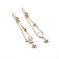 Fashion oil drop earrings women's long asymmetrical star moon earrings earrings