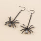E122 Halloween Earrings Women's Dark Department Old Retro Long Earrings Exaggerated Spider Earrings