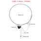 Valentine's Day black love letter pendant necklace female does not fade ins cold sweater niche collarbone chain