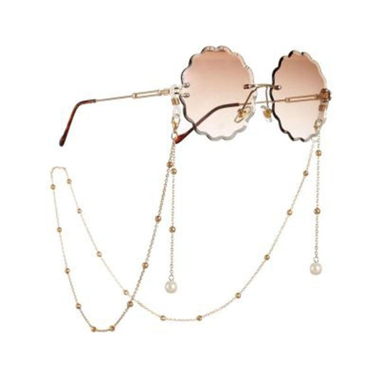 Fashion imitation pearl pendant glasses chain simple anti-slip anti-lost glasses rope pearl hanging neck chain
