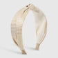 F4738 small fresh plaid solid color knotted fabric headband creative wide-brimmed fashion sweet age-reducing headband
