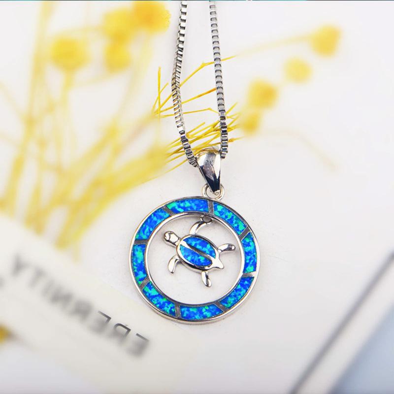 Fashion Circle Turtle Necklace Female Trend Simple Small Animal Clavicle Chain Jewelry