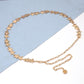 Metal waist chain women's fashion trendy style five-pointed star chain waist decoration with dress decoration