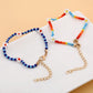 Bohemian Handwoven Small Flower Bracelet Fashion Ethnic Color Rice Bead Girls Hand Decoration
