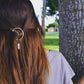 Jewelry spring and summer trendy hair accessories alloy moon hexagonal column headdress