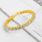 Fashion Hip-Hop Single Row Diamond Bracelet Men's 1 Row Diamond Bracelet Jewelry
