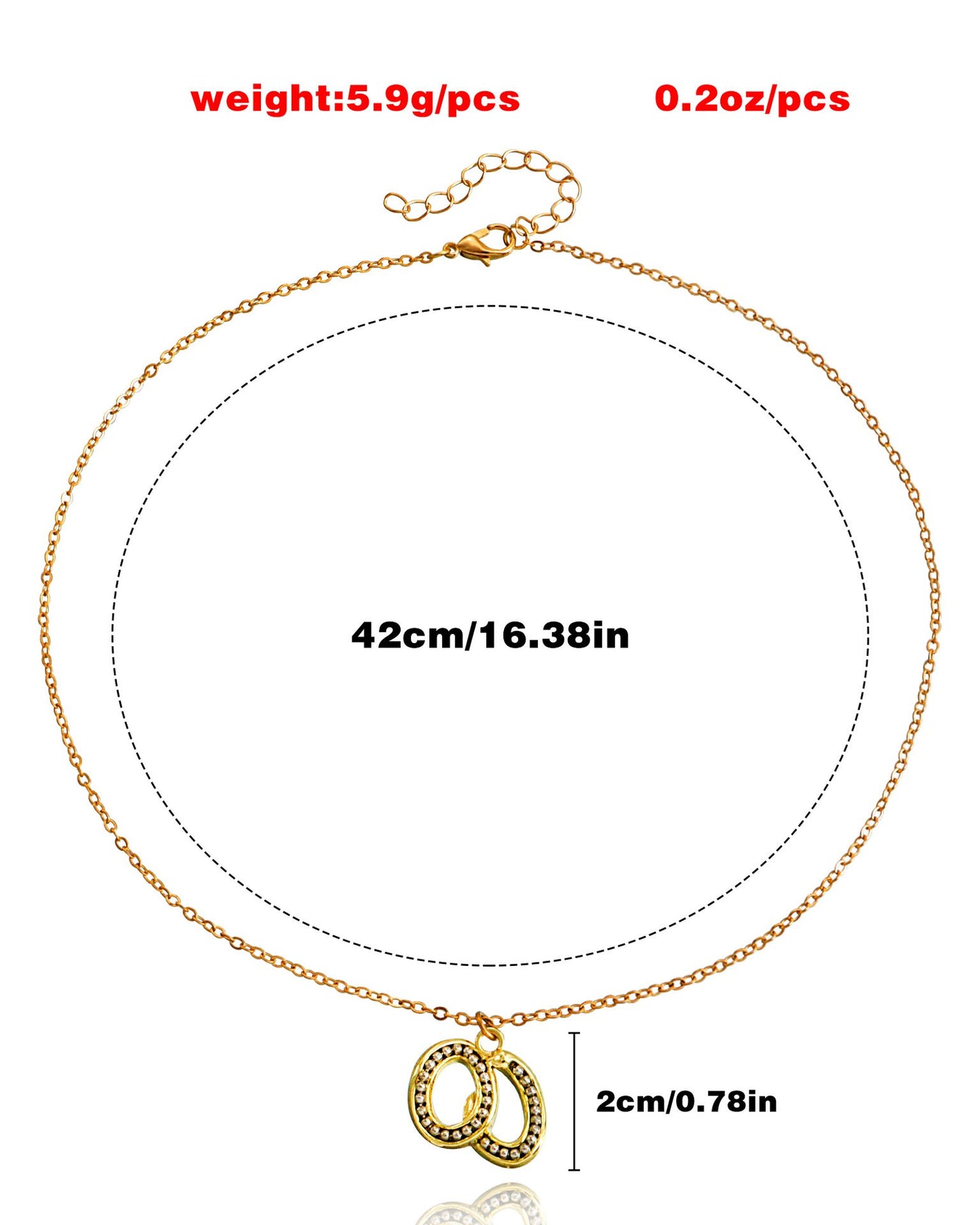 Jewelry simple single-layer geometric 8-character pendant clavicle chain necklace women's sweater necklace high-end sense