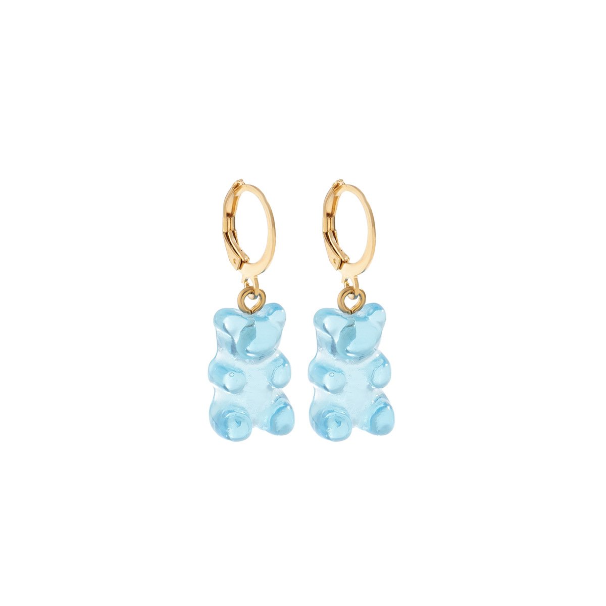 Jewelry Sweet Cool Juice Transparent Bear Earrings Cute Sweet Gummy Cartoon Girl Earrings