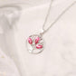 Round Hollow Crystal Lucky Tree Pendant Tree of Life Necklace Versatile Creative Necklace for Women