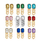 Jewelry temperament simple color imitation gemstone earrings female retro personality metal chain earrings