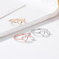 Creative Jewelry Arrow Peach Heart Open Ring Fashion Hollow Heart Tail Ring