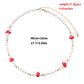 Jewelry Trend Simple Red Mushroom Pearl Necklace Women's Fashion Personality Short Money Jewelry