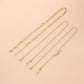 Jewelry English alphabet necklace glasses chain two-piece set versatile personality trend fashion accessories female