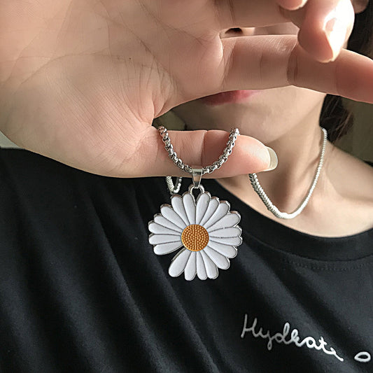 All-match chain titanium steel ring necklace pendant men's personality trendy hip-hop pendant couple accessories female