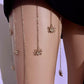 Jewelry long tassel spider chain leg chain female exaggerated metal insect spider thigh chain