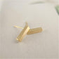 Overseas Simple Geometric Shape Cuboid Earrings Classic Versatile Women's Earrings Jewelry