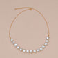 Fashion Elegant Peach Heart Imitation Pearl Necklace Short Necklace Accessories