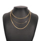 N8623 fashion multi-layer necklace women's creative simple flat snake chain necklace retro Hong Kong niche necklace