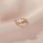 Mori simple ear bone clip temperament all-match sweet flower ear clip women without ear holes easy to wear earrings