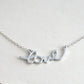 Fashion temperament versatile collarbone chain creative personality LOVE letter pendant necklace