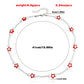 Jewelry bohemian colorful five-pointed star transparent rice bead choker necklace female ins