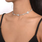 N1649 Temperament single-layer necklace claw chain rhinestone flower light luxury necklace simple personality show necklace