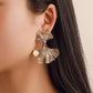 Earrings Personality Flowers Ginkgo Leaf Earrings Ethnic Creative Versatile Retro Earrings Earrings