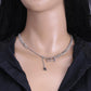 Indifferent and trendy titanium steel letter B accessories necklace female personality wild ins hip-hop clavicle chain