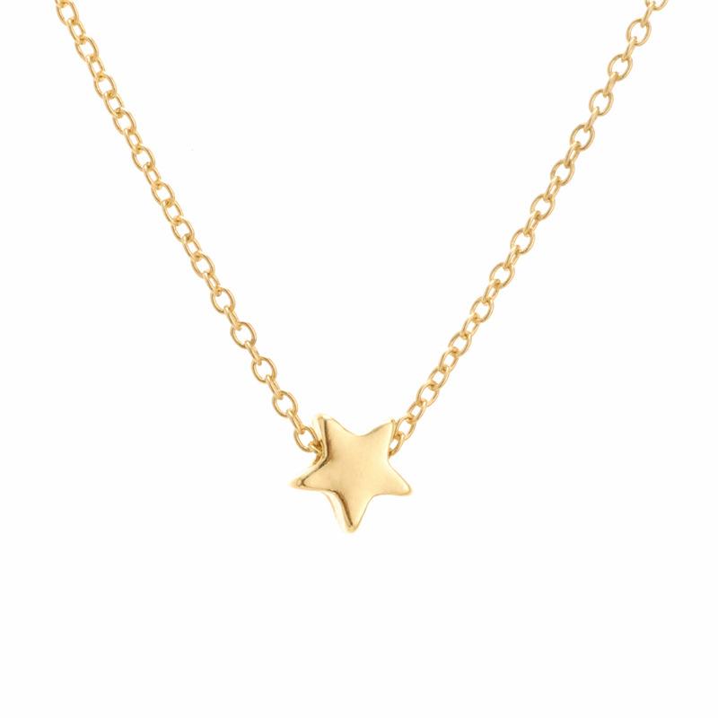 Necklace women's simple five-pointed star necklace small and exquisite short star clavicle chain exclusively for