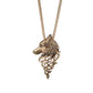 Retro Domineering Wolf Head Necklace Original Fashion Personality Metal Animal Sweater Chain Necklace Can Be Authorized