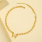 Fashion clavicle gold chain ins cold temperament hollow butterfly all-match short necklace female
