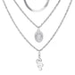 Fashion retro multi-layer snake necklace ins cold metal long sweater chain animal clavicle chain female