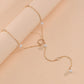 Fashion Imitation Pearl Necklace Elegant Temperament Round Iron Ring Pendant Clavicle Chain Necklace Accessories