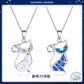Necklace Personality Hollow Diamond Kitten Clavicle Chain Sweet Opal Cat Pendant