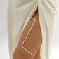 Jewelry Simple Stretch Beaded Double Layer Thigh Chain Foot Trim Geometric Imitation Pearl Beaded Body Chain