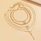 Jewelry hip-hop angel multi-element suit necklace street shooting exaggerated butterfly imitation pearl necklace female
