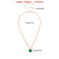 Jewelry Acrylic Colorful Butterfly Pendant Necklace Ladies Geometric Simple Hemp Rope Chain Necklace