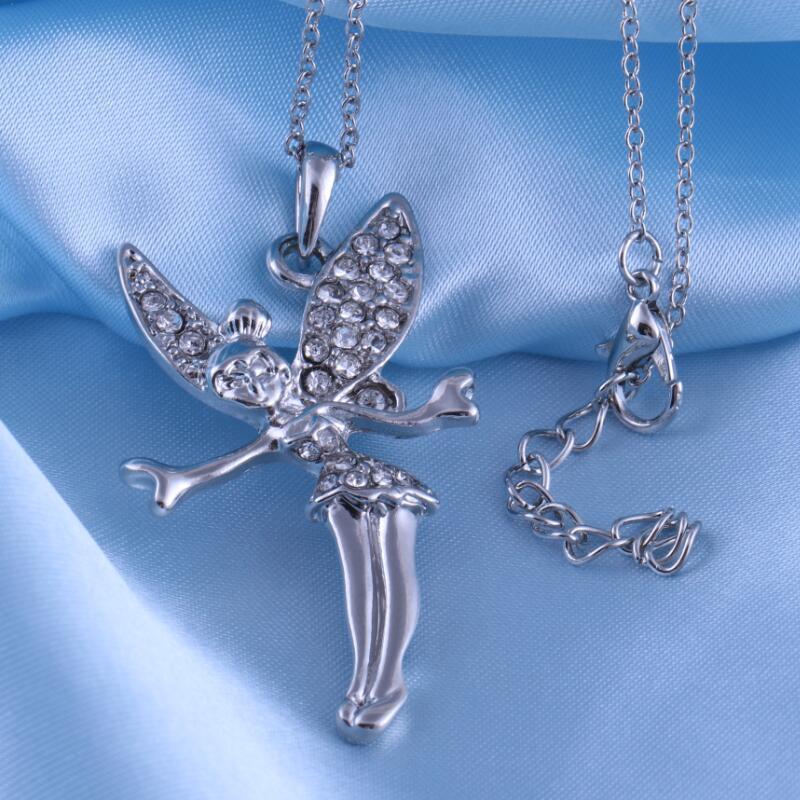 Valentine's Day Creative Micro-set Pendant Elf Angel Necklace Earrings Set Chain