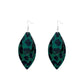 Fashion retro leopard earrings simple double layer pu leather earrings accessories