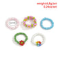 Retro colorful flower rice bead ring bohemian vacation woven small daisy ring female