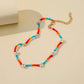 ETSY Necklace Creative Handmade Rice Beads Woven Small Flower Bohemia Personality Color Clavicle Necklace