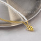 Natural freshwater pearl necklace women's titanium steel small heart necklace double stacked elegant clavicle chain jewelry