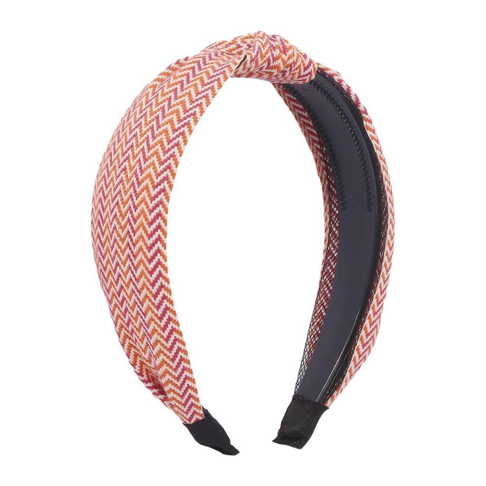 F383 Internet celebrity with the same headband cute girl Mori hair accessories fabric knotted fashion headband female
