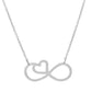 Titanium steel creative 8-character love necklace women's light luxury niche design clavicle chain